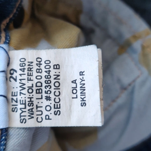 Lucky brand womens Lola skinny jeans size 8/29 color blue - Picture 9 of 13